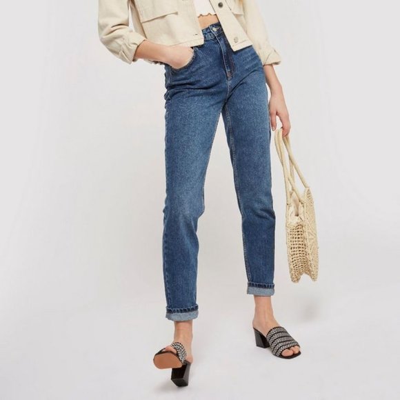 Topshop Denim - Topshop Straight Leg Mom Jeans